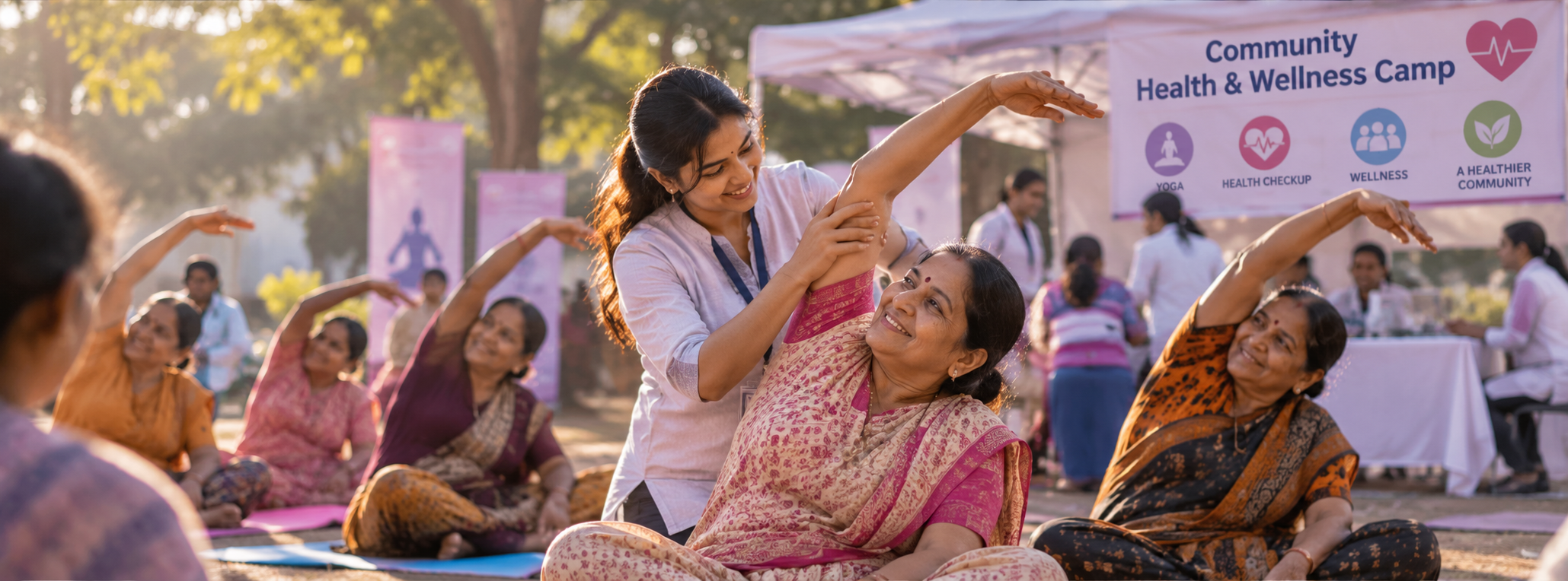 Community Yoga and Health Camps
